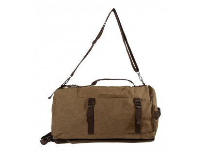 SPORT plátený batoh / cestovná taška - 24,5 L - khaki