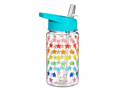 Sass & Belle detská fľaša na vodu Drink Up Rainbow Stars- 400 ml