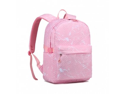 Kono vodeodolný školský batoh na notebook 22L - ružový