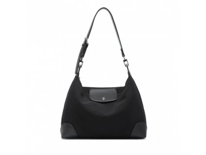 Miss Lulu dámska kabelka so sieťovaným dizajnom - čierna