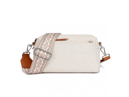 Miss Lulu Ethnic vodeodolná crossbody taška - béžová