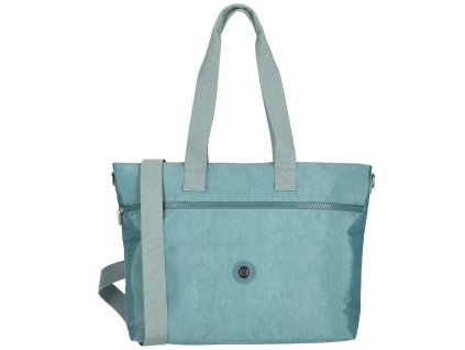 Dámska shopper taška Crinkle Enrico Benetti 15" - tyrkysová