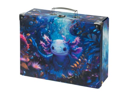 Skladací školský kufrík s kovaním BAAGL Axolotl