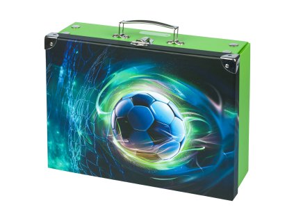 Skladací školský kufrík s kovaním BAAGL Futbalová Lopta