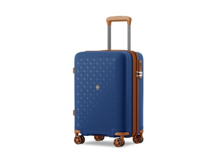 Cestovný kabínový kufor z polypropylénu Kono 41 L - navy