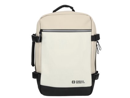 Vodoodpudivý kabínový batoh Enrico Benetti Bergen - béžovo-čierny - 25x20x40 cm