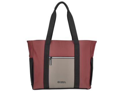 Vodoodpudivá shopper taška Enrico Benetti Bergen - vínovo-taupe - 26L