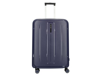 Cestovný kufor na kolieskach bez zipsu Enrico Benetti Chicago - navy - 96 L