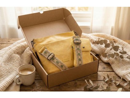 Darčeková sada kabeliek pre ženu - Malaga 1 - crossbody + shopper