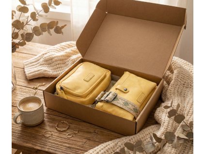 Darčeková sada kabeliek pre ženu - Malaga 4 - set crossbody tašiek