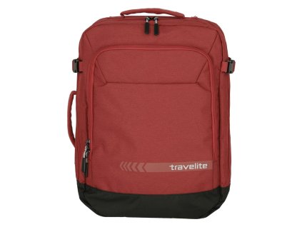 Cestovný batoh a taška 2v1 Travelite Kick Off 37 L - červený - 50x37x20 cm
