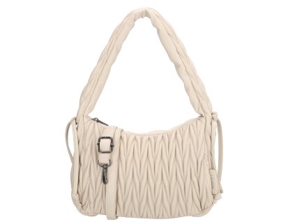 Dámska kabelka cez rameno Charm London West End - béžová - 23x25 cm