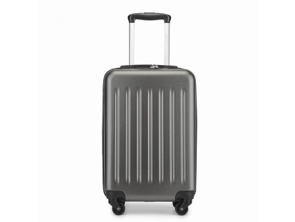 Ľahký kabínový ABS+PC kufor Kono - sivo-čierny - 33 L