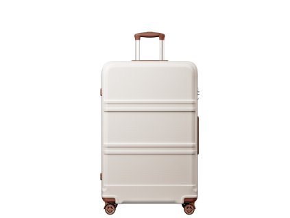 Cestovný kufor na kolieskach Kono Horizontal Design XL - 141 L - béžový