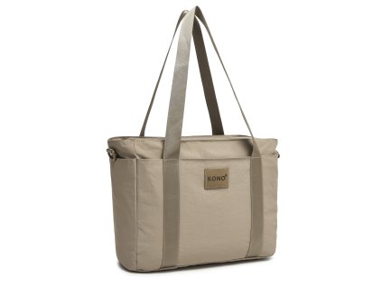 Cestovná kabelka s priehradkou na notebook 15,6" Kono - khaki