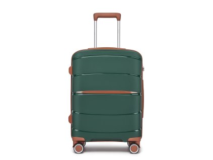Moderný kabínový kufor Kono - PP - zelený - 38 L