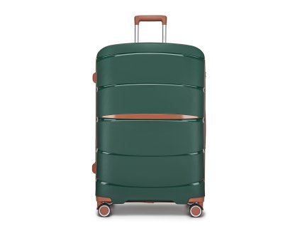 Moderný cestovný kufor Kono - PP - zelený - 61 L