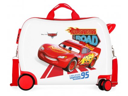 Detský kufor na kolieskach - odrážadlo - Disney Cars