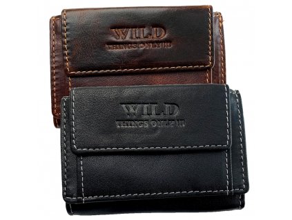 Pánska kožená vrecková peňaženka Wild väčšia