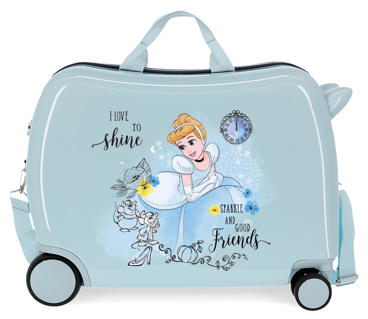 E-shop JOUMMABAGS Detský kufor na kolieskach - odrážadlo - Disney - Princess Celebration - Popoluška