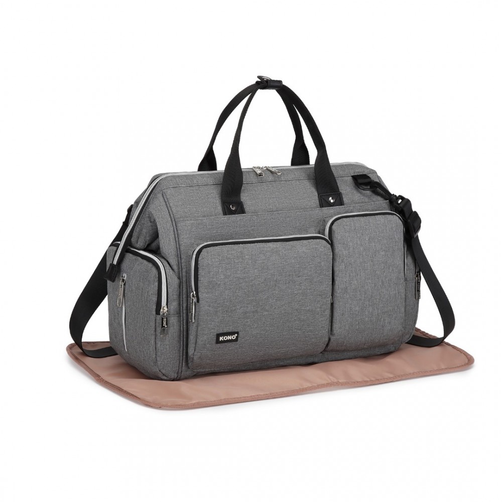 E-shop Cestovná multifunkčná prebalovacia taška Kono Mamabag - sivá