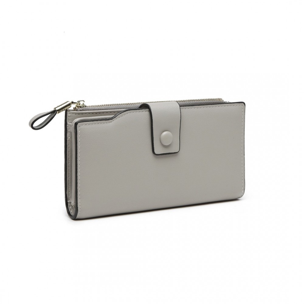 E-shop Dámska peňaženka s RFID ochranou Miss Lulu Amanda - sivá