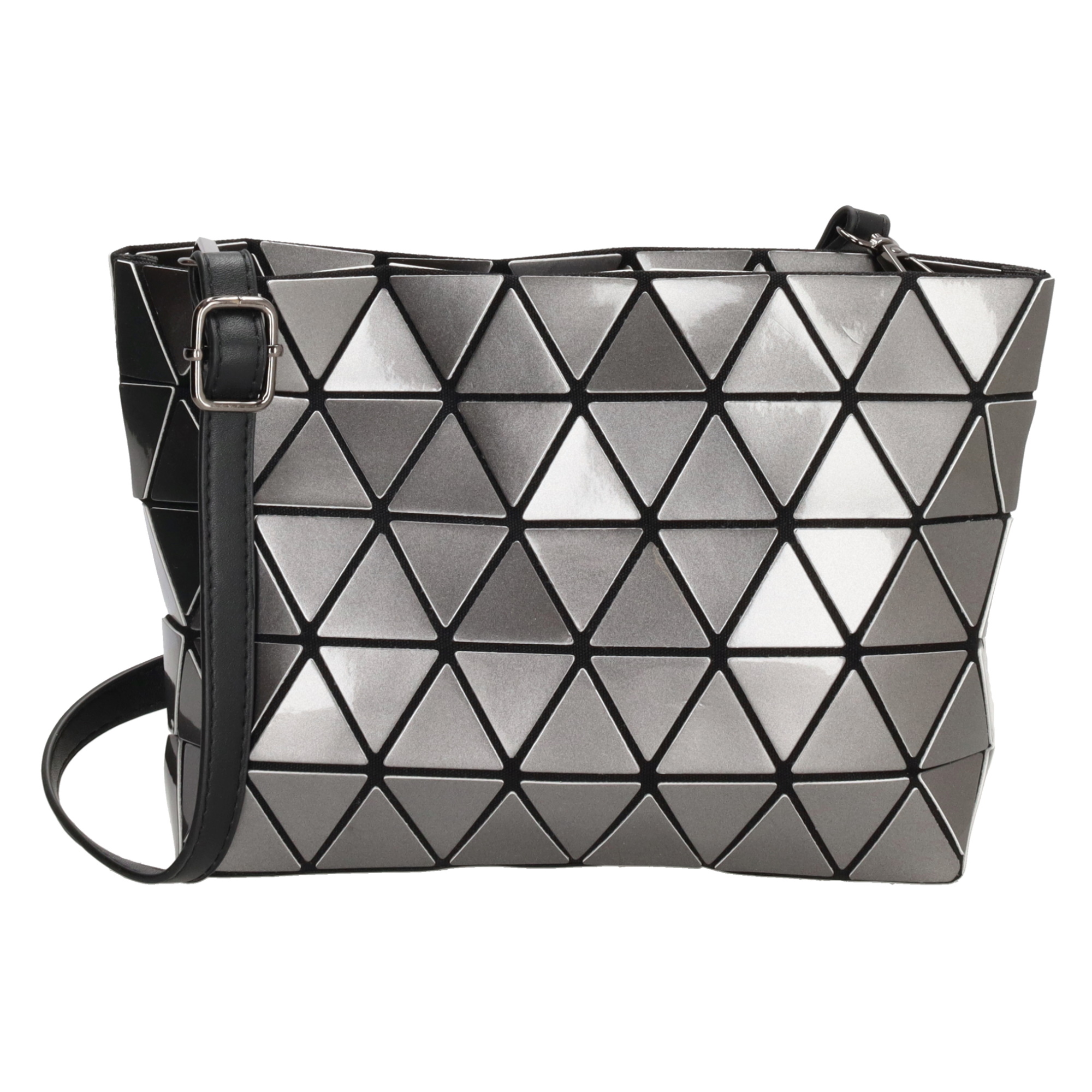 E-shop Dámska dizajnová crossbody kabelka Charm London Hoxton - tmavo strieborná