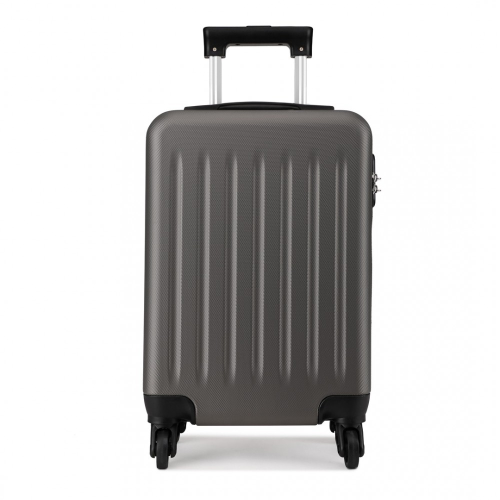KONO Kabínový kufor na kolieskach - sivý - 28L