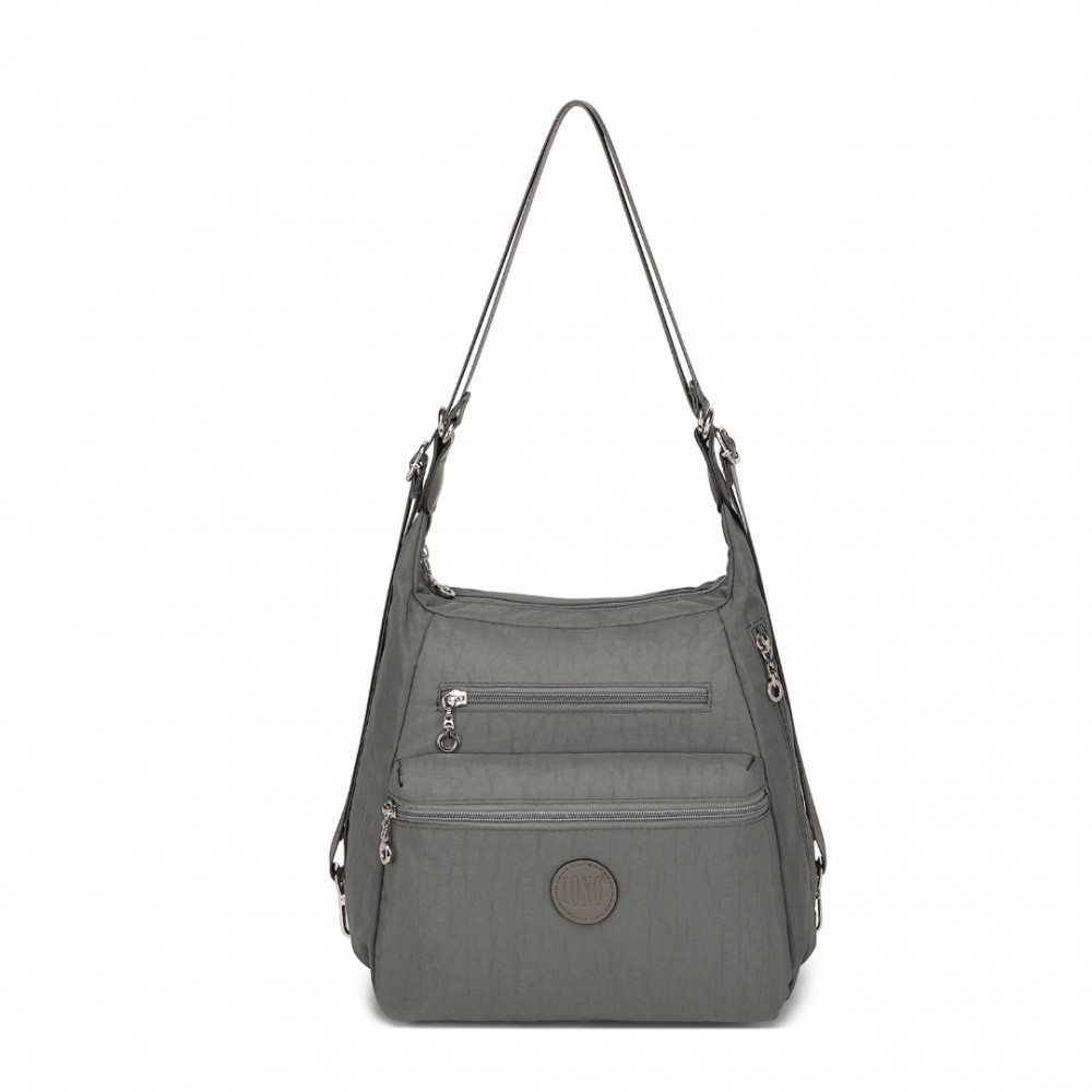E-shop KONO Casual taška a batoh v jednom - sivá