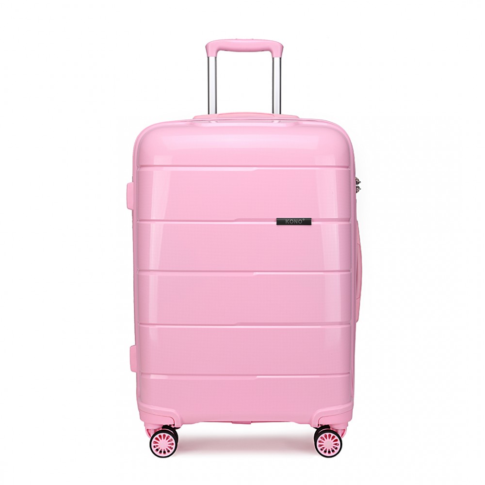 E-shop Kono cestovný kufor na kolieskach Classic Collection - ružový 50L