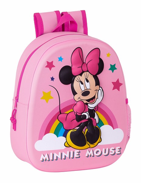 E-shop SAFTA predškolský detský batôžtek Minnie Disney - 3D potlač - ružový - 8L