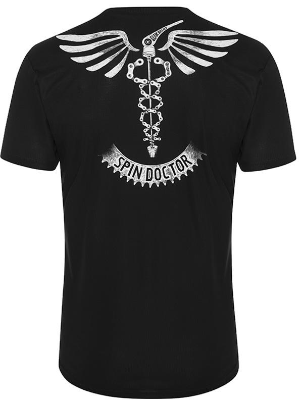 E-shop Cycology pánske technické tričko Spin Doctor - čierne