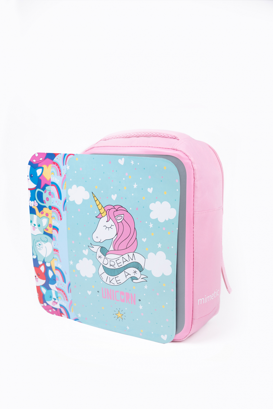 E-shop Mimetic predškolský batoh s vymeniteľným obrázkom - ružový - 11L
