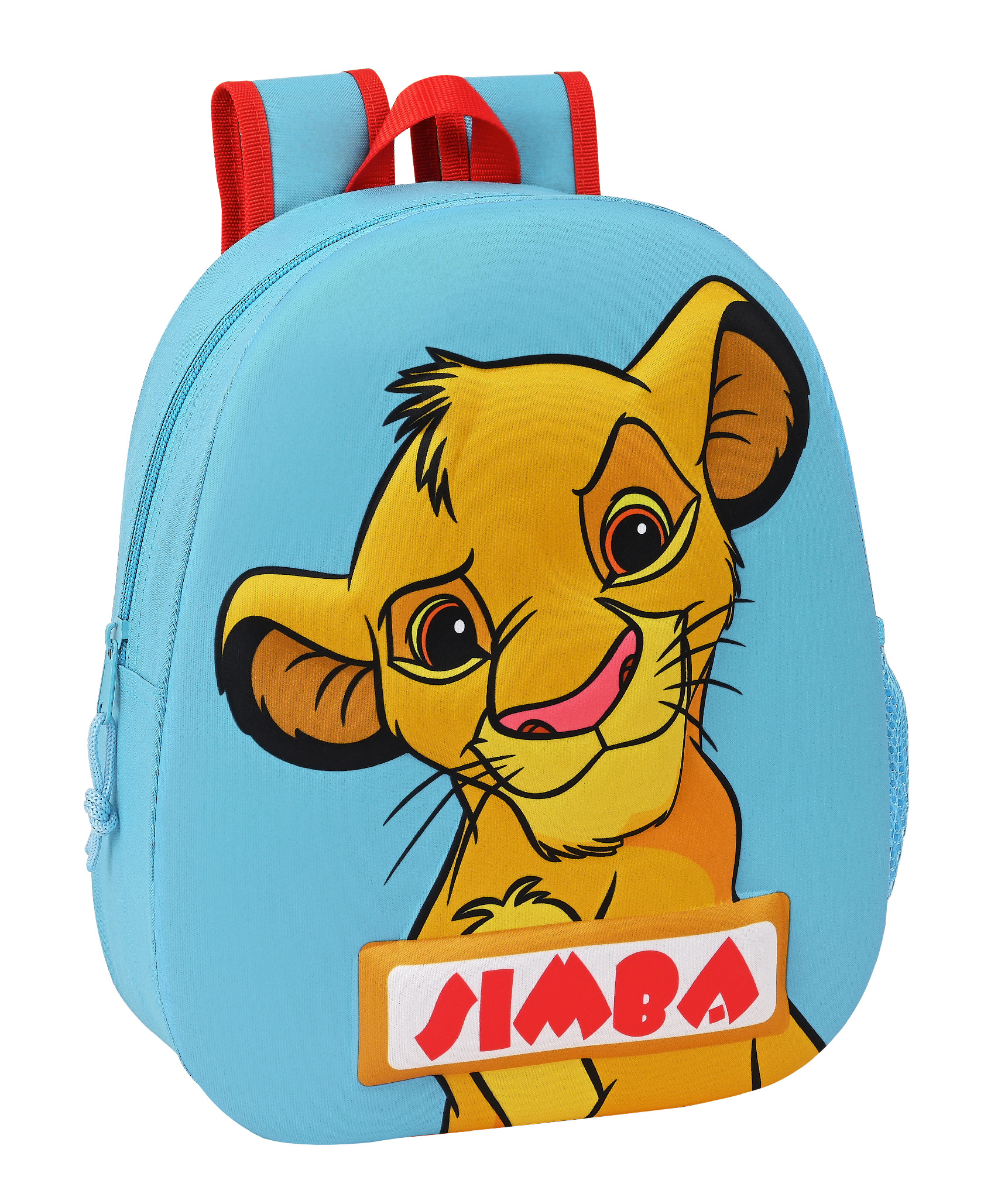 E-shop SAFTA predškolský detský batôžtek Lion King Simba - 3D potlač - modrý - 8L