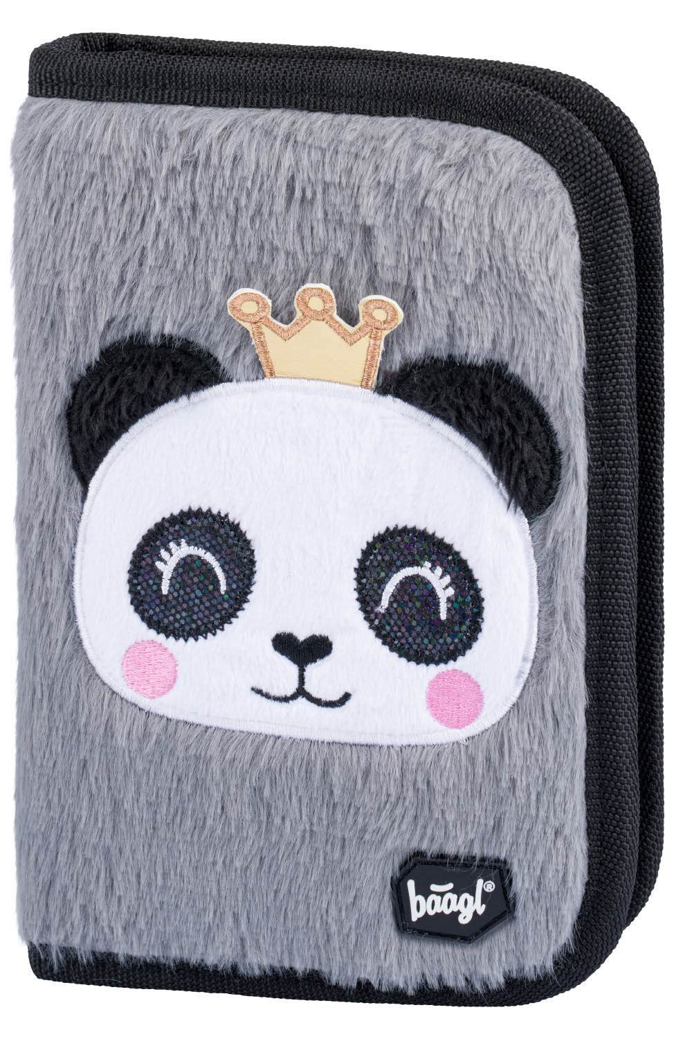 Baagl školský peračník Panda klasik dve chlopne