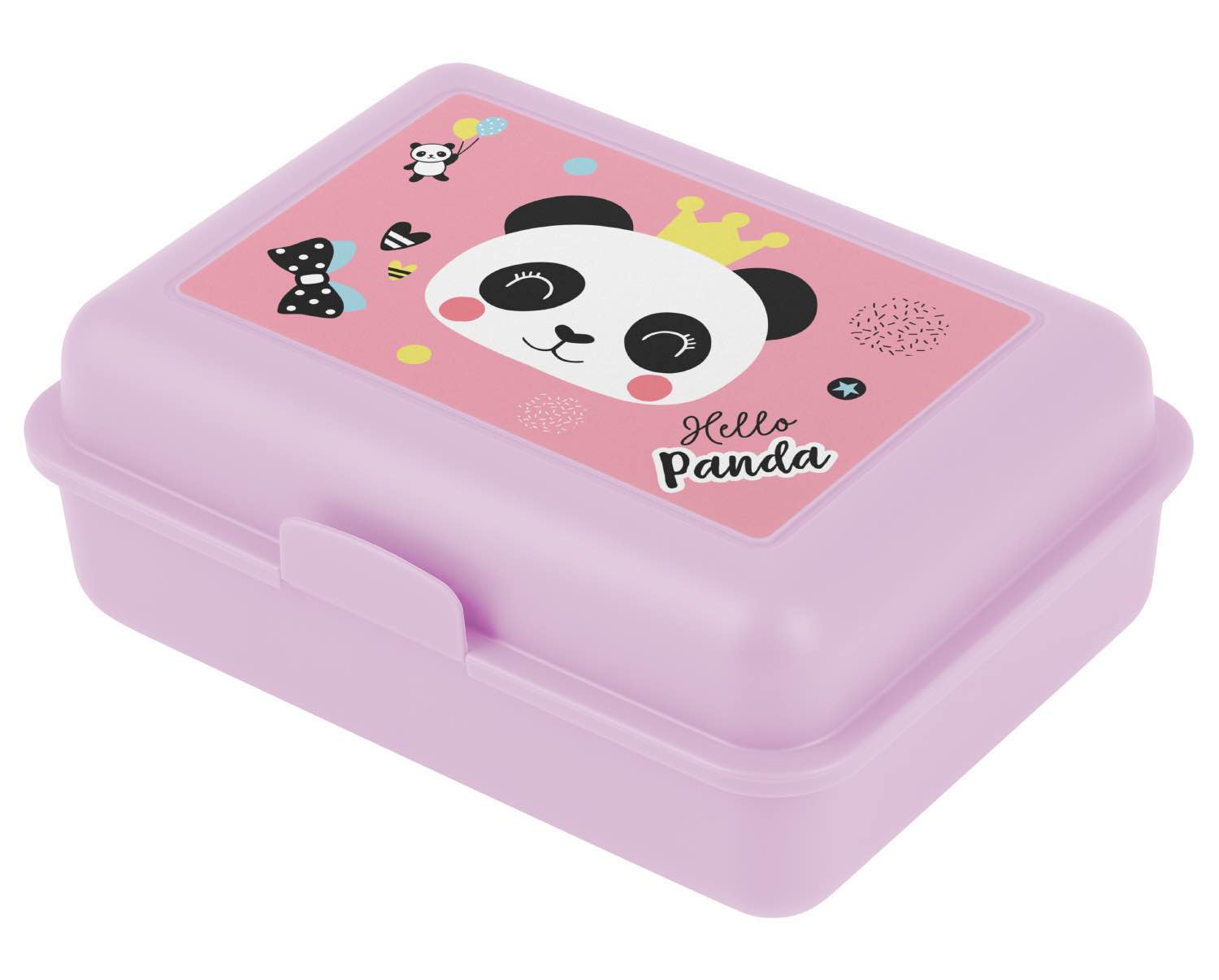 Baagl plastový desiatový box s pandou
