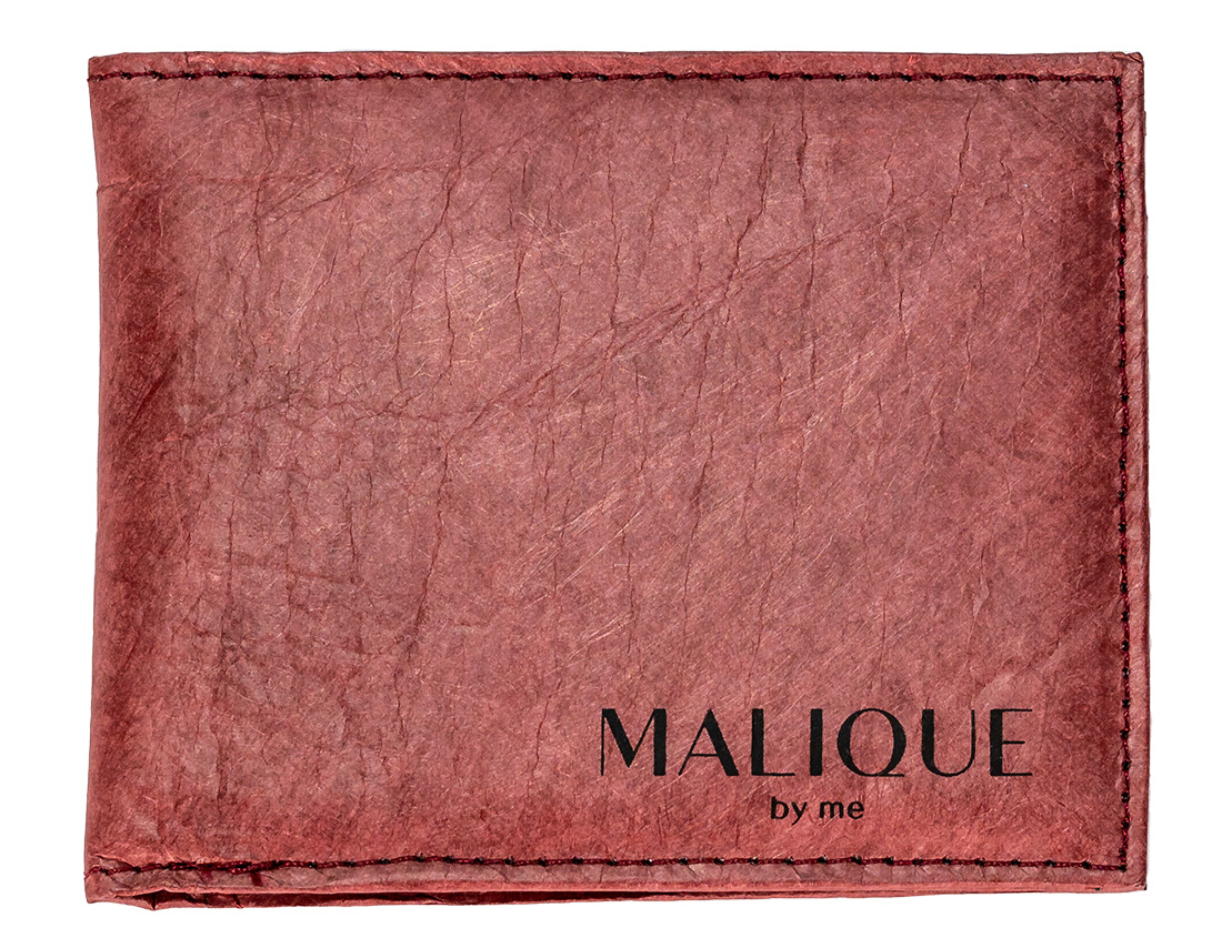 E-shop Malique dámska dizajnová papierová peňaženka D1093D - orientálna červená - 11 cm