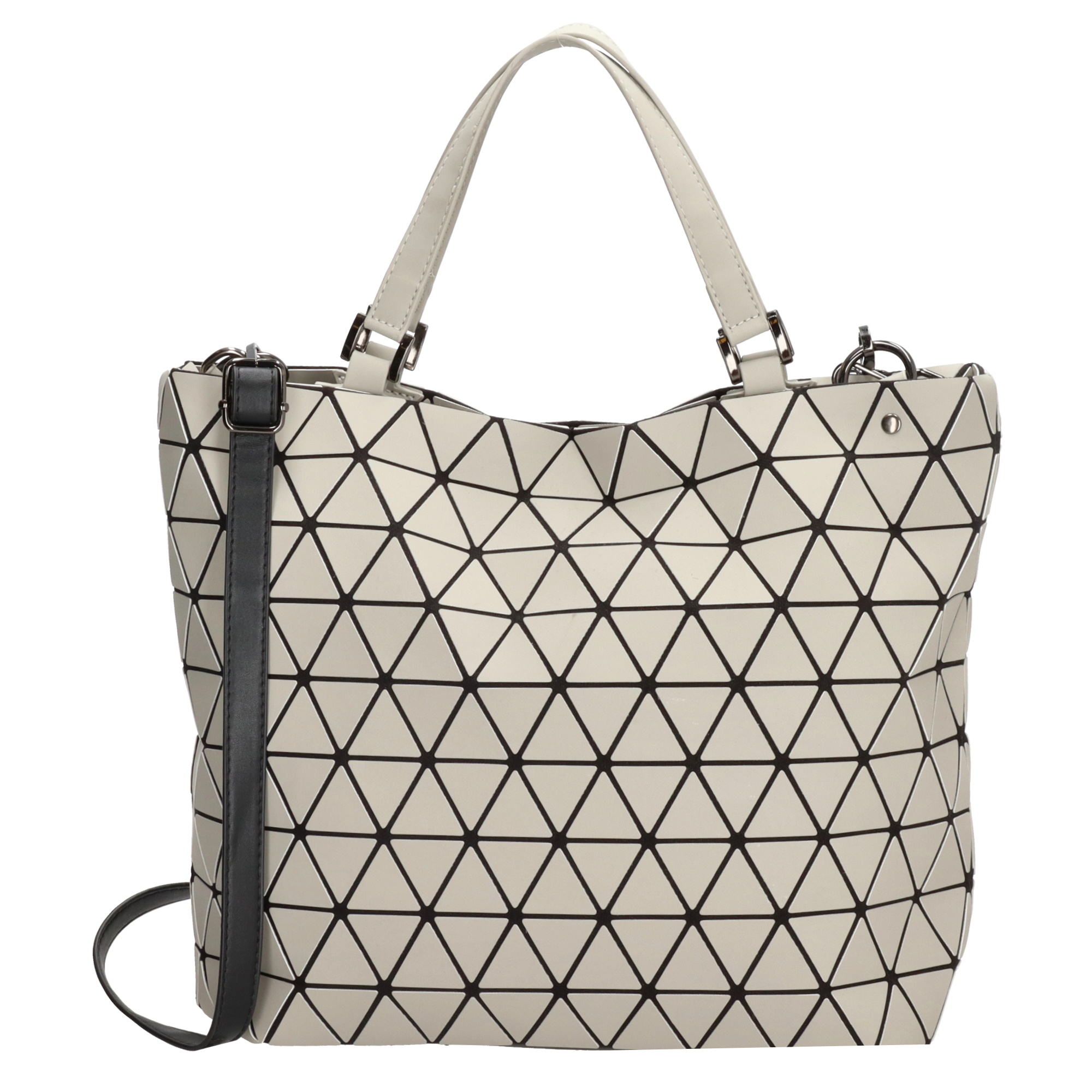 E-shop Dámska dizajnová kabelka shoperka Charm London Hoxton - svetlo sivá