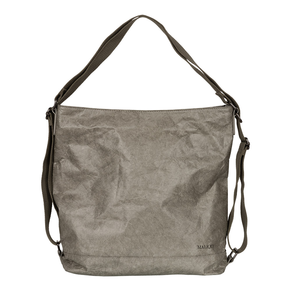 E-shop Malique dámska dizajnová papierová taška a batoh v jednom D1060 - šedá - 19L