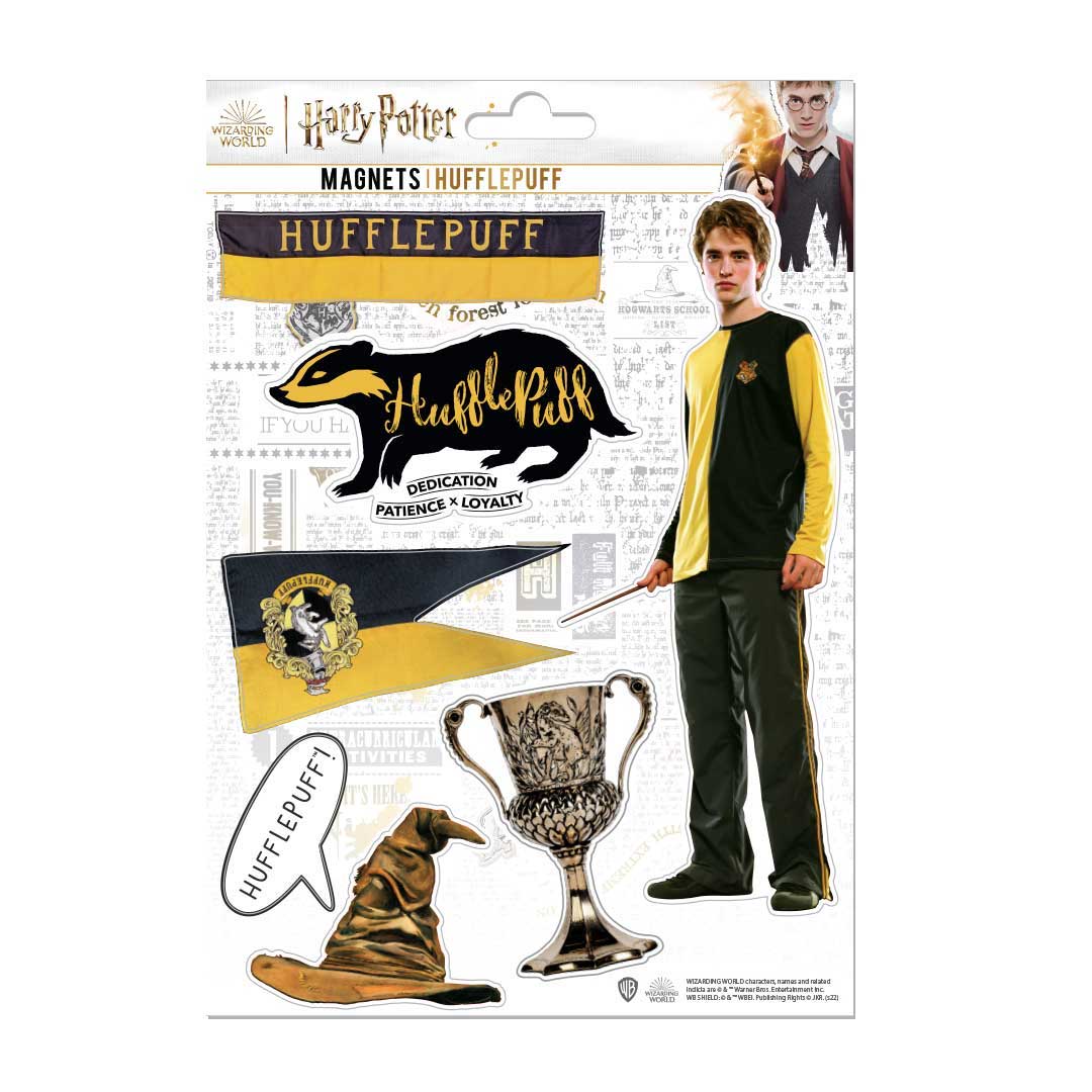 E-shop Wizarding World Harry Potter Sada 6 kusov magnetiek HUFFLEPUFF (Bifľomor) Harry Potter - MAP5024