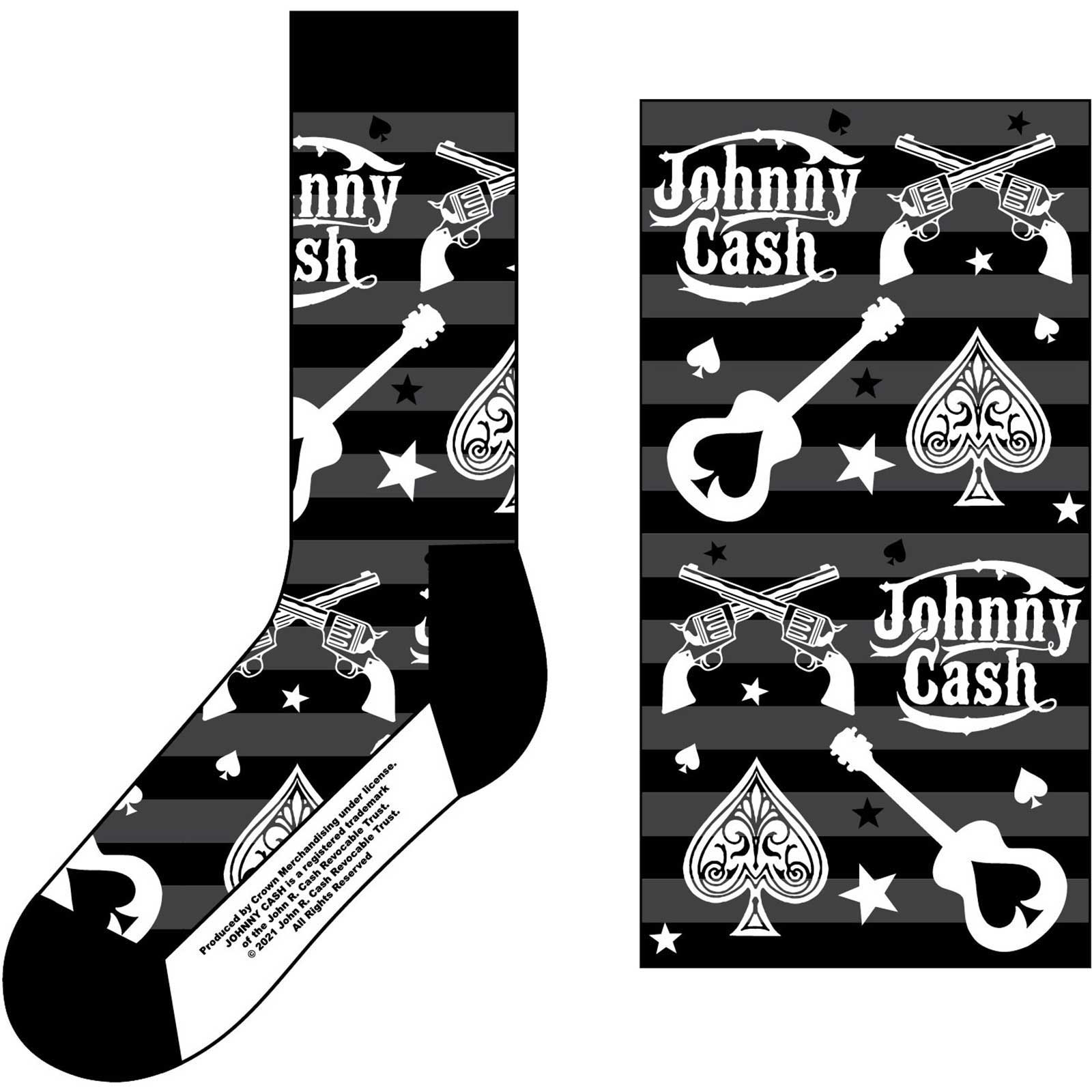 E-shop RockOff Ponožky Johnny Cash - Guitars'n Guns