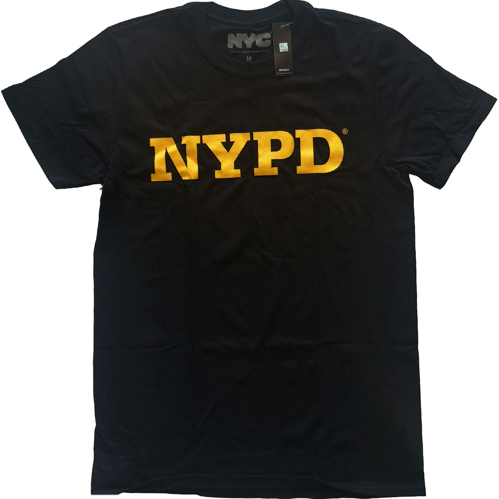 E-shop RockOff Bavlnené originálne tričko NYPD - čierne