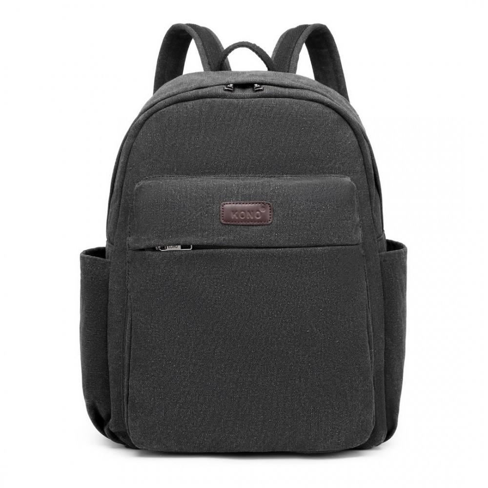 KONO unisex priestranný batoh SAVIORA - čierny - 17 L