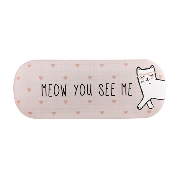 E-shop sass-belle Sass & Belle pevné puzdro na okuliare Meow You See Me - LOU021 - ružové