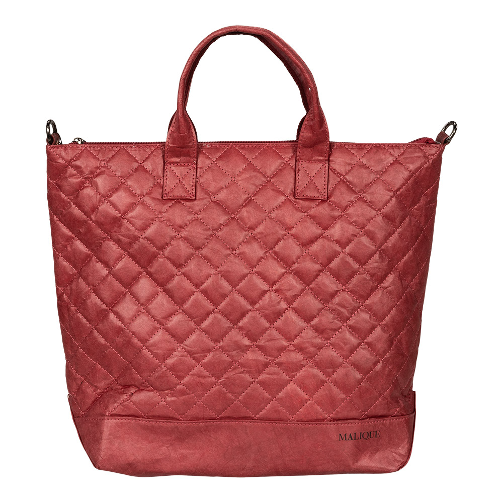 E-shop Malique dámska dizajnová papierová taška MA-D1054 - orientálna červená - 32 cm