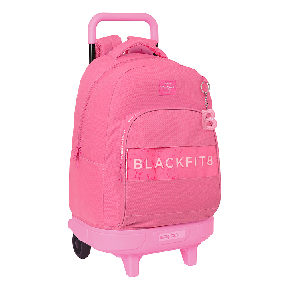 E-shop SAFTA Školský batoh na kolieskach BLACKFIT8 "GLOW UP" - ružový - 32L
