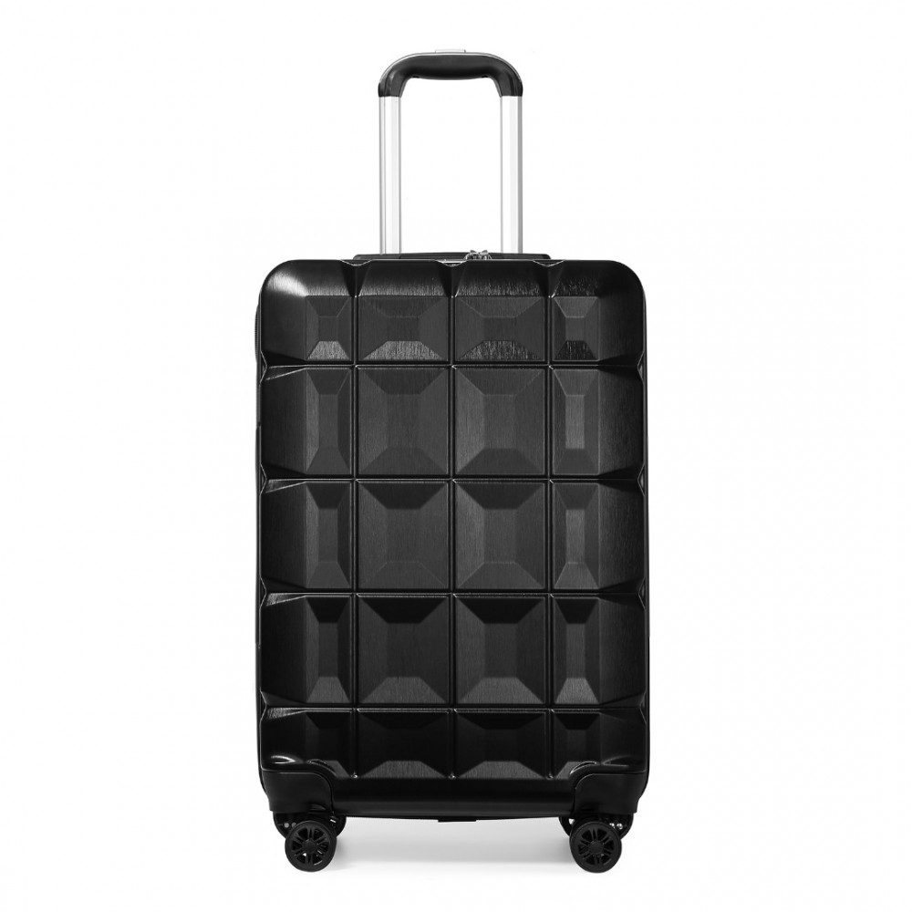 KONO kabínová batožina s TSA zámkom - čierna - 39L