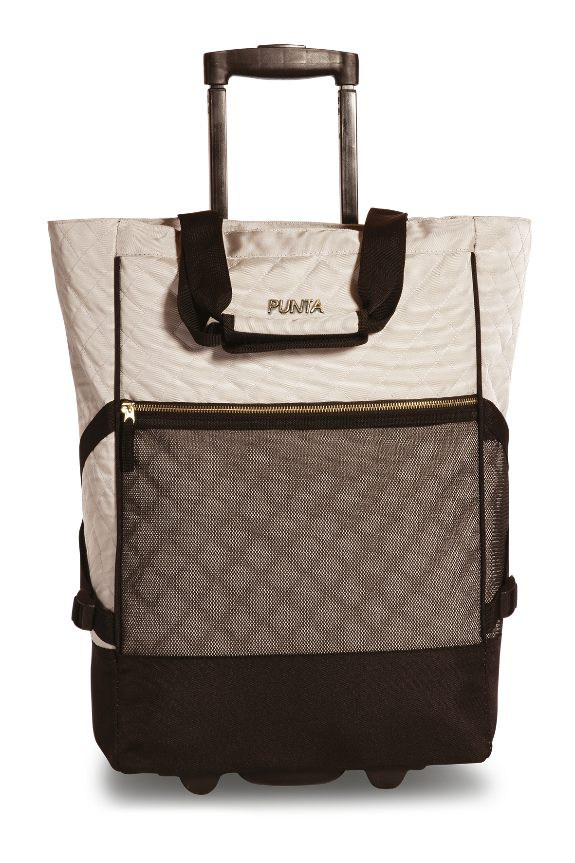PUNTA Wheel Classy nákupná taška - sivo čierna 33L