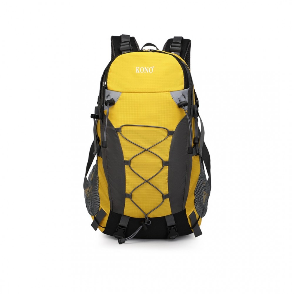 KONO outdoorový športový/turistický batoh 40L - žltá