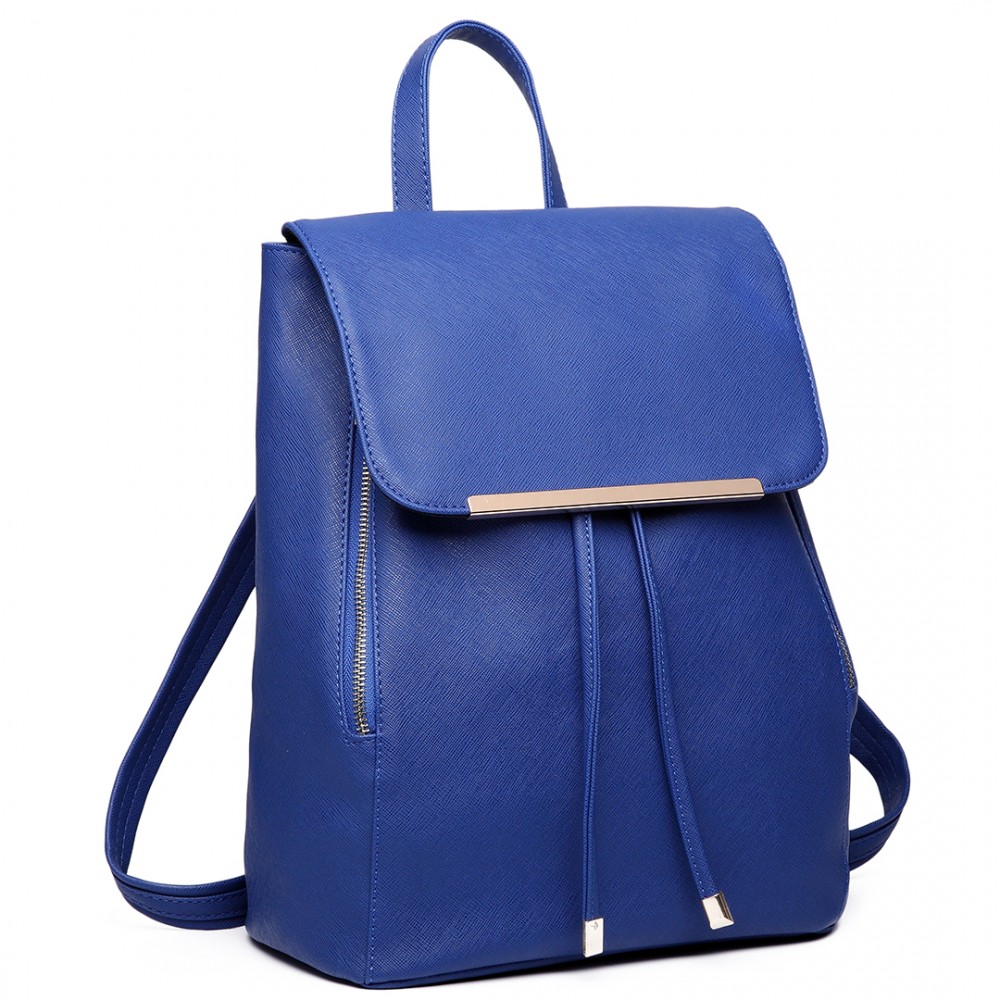 Elegantný dámsky ruksak E1669 - Modrý - 35 cm -9L